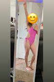 It's really hard for me to find one piece that looks good on me, I have a super long torso. However, this one is perfect since there is so many adjustable options! I'm obsessed! - Hope W.