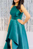 I loved everything about this dress. Color is little darker than shown in the pictures. Fit is simply perfect. Material is nice and the fabric flows beautifully. Best thing about the dress is that it has pockets. Love love love - Charu V.