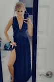 This dress is beautiful! The material is soft and amazing. The fit is perfect! I never want to take the dress off! - TaSarah C.
