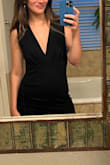 This is a very interesting bodycon dress. Its super structured, which helps it stay in place. I appreciate that, especially since its a mini. Super cute for a date night! - Raquel M.