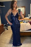 Unfortunately, my daughter found her prom dress before these arrived. So we are returning them But I love Lulus so much I tried this on. No, I really wish I had a reason to get dressed up! I got a large just in case I could bring it in. It is super slinky and feels amazing on. - Mary C.