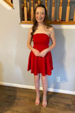 This dress was perfect for a high school dress went with the recommendations of the website for size and fit perfect - Sara W.