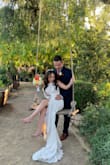 This dress was for my daughter in-law and she loved it! Soft and stretchy material that is forgiving so she was comfortable all evening. You can't beat the price. She looked stunning and so many compliments on the dress. - Bernadette