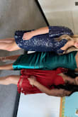 Very comfy for a sparkle dress. Tons of compliments. Love the color - Bernadette