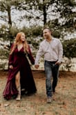 I got this dress for engagements pictures and it turned out soo good!! my only reasoning for 4 stars is i have a large chest (32G) and there really is no give so it showed a lot of cleavage. otherwise this dress was amazing!! - Joy C.