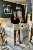 It's cute, and casual but can be dressed up with proper styling. I'm pairing mine with a black crop top from lulus and a pair of black Christians. - Angelica C.
