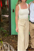 It was a little tight but has I gone a size bigger I think the body suit would have been too long for my frame. It is not lined so you will need a seamless bra or similar. - Mandy M.