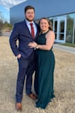 I loved the dark green color. I'm very short and didn't get it hemmed so my heels would step on it. My fault on that. It fit my waist and hips fine but my torso not perfectly bc I had to pull the top part down bc it didn't fit just right. Other than that it was perfect for a night wedding. - Tyler A.