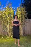 This dress is absolutely perfect! I fell in love with it as soon as I put it on. I wore it to a backyard wedding and it was perfect. Super comfy and flattering. I felt very confident in it. I want it in other colors but looks like it is sold out. I def recommend it!! - Aidana A.