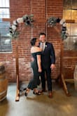 I wore this dress to our friends wedding and got a ton of compliments! It fits great & was easy to dance in - Maddie B.