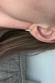 I haven't wore earrings in a long time (thanks to chubby baby hands that like to grab) so I needed something I could wear full-time to let my ears adjust. These are perfect! I sleep in them. Shower in them. No issues. Adorable and matches everything. - Amy D.