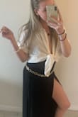 Love this too!! Wore it with jeans on the plain then tied it up for a cute bathing suit cover - Taylor D.