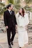 I purchased this faux fur stole for my wedding reception in February knowing it would be a little chilly.  It gave my look the elegant touch I wanted and kept me warm. - BRENDA A.
