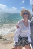 I wore these over my swimsuit on vacation! Got lots of compliments. The elastic waistband pinches a little, but not bad. Definitely a cheeky short, especially for the taller gals. Wish they had pockets but what can ya do? - Karin J.