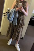 I received so many compliments on this dress! Love that it can be styled with sneakers and a jean jacket or with heels for a dressier look. Very comfortable and such an interesting shape with the ruffles and high collared neck (which didn't feel right). Usually an XS in Lulus but got this in a small. Will probably order in another color! - Mia A.
