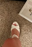 I received so many compliments on these wedges which I wore to a spring wedding. Surprisingly, they are very comfortable even with the height! These wedges do however run a full size too big. For example, I typically wear an 8.5 and I could have gone down to a size 7.5. I ordered an 8 and it worked, however, if these did not have the lace-up ability, they would have been too big to wear. Definitely recommend these! - Kelsey S.