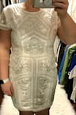 This dress is absolutely stunning. I just had a baby three months ago and started dress hunting for my son's baptism this summer. I must've ordered over ten dresses from across multiple sites and in-store purchases to only have them all go back, but this one. It was beautiful online but a part of me was skeptical since I'm in this mom's body and a dress of beauty could simply not do. Boy was I wrong and I'm glad I was! Even though I'm still
Losing weight, I still kept it because I believe the f will become better even with a few more lbs shedding. This hugs all the right places and hides all the wrongs. - Janice S.
