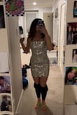 sooooo cute makes me look snatched so cute and sparkly like a little disco ball ignore my leggings and socks in the pic - Aline T.