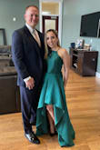 This dress makes you feel like royalty, everyone complimented me on it. I got it on the emerald color, and just accessorized with black pumps, but it was just the perfect wedding guest dress. Loved the material, the shape and the color. - Elianet O.