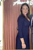 I purchased this dress for a formal wedding, it was a little snug in some areas (I wore  shape wear underneath which helped smooth out lines) especially the bust but after reading the other reviews I knew what I was dealing with! My only complaint were the ties/strings inside the dress, I could see their outline on the outside of the dress. Otherwise, very flattering! - Katelin S.