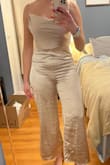 I loved the material and color and top part but the bottom was a little too snug. It could be that my torso is too long for this fit. It's gorgeous just didn't fit 100% right to be comfortable. - Jennie R.