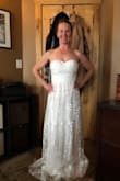 This dress is absolutely gorgeous. I bought it alongside another one, to try on for my wedding. I went with the other dress because it was the one, but I decided to keep this dress since it's so amazing! Not really sure where I will wear it, but I have it now in case I have a chance. - Jana L.