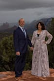 Loved this dress for my wedding in Sedona, March 2022.  I am a little busty and I had planned to wear something underneath anyways. The weather turned rainy and cold, I was completely comfortable. - Diann A.
