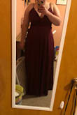 Hi everyone. I recommend going up a size larger than your normal dress size. I ordered a L originally because I'm a size 12. That was way too small, so I sized up to an XL and it was perfect. Only downside is the satin is shoved in a very small bag and comes very wrinkled. I will be needing to steam this dress for quite a while before I can wear it. - Alyssa M.