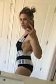 When I tried it on, my husband went crazy! He said it was incredibly flattering and the best bathing suit he's ever seen me wear.
I feel great in it. The way the pattern turns slightly up creates a very flattering look. - Stephanie S.