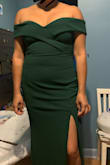 I really loved the picture of this dress but it did not compliment my body at all. I'm usually a medium but it was really tight on my chest. So I ordered a large but it did not fit anywhere else. - Dairin C.
