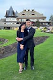 Wore this dress to a wedding, got lots of compliments. Slightly tight on the waist but overall it was okay. I also tried a S but it was too big. Loved how the dress looked! Nice material. - Kelly C.