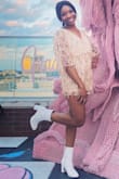 This romper was even more gorgeous than i imagined! It was very comfortable and very breathable. I can not rave on it enough! Fit true to size and very cute with a white bootie. - Brandi M.