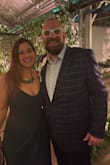 The color of this dress is what caught my attention! I typically can't wear a dress with thin straps regardless of fit without a bra, but I could with this one. The fit was perfect. The slit was a bit high for me, but I made it work. I received so many compliments and the quality of the dress was amazing! - Brooke D.