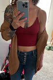 Comfortable and sexy! It's still chilly out so I paired it with a chunky cardigan! - Emily H.