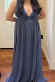 I love this dress so much!! I'm a short person so the dress was long and the straps were a bit loose, so i'll have to tailor it, but it's definitely worth it! The dress color is so beautiful and the drape of the skirt AHHH it's perfect! Im so excited to wear this for prom :) - Johannah S.