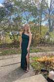 I purchased this to wear as a formal wedding guest dress in November to a friend's wedding. It was beautiful. I received so many compliments! It was the perfect length with two-inch heels but with flats, it would've needed to be hemmed. - Carley W.
