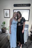 I wore this for my parent's wedding. It was absolutely beautiful. I wish I ordered a size up so it wasn't so form-fitting. You can really see everything underneath so I recommend getting shapewear or wearing seamless undies. - Carley W.