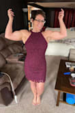 The words "wow" came out of his mouth. Did he mean it? Yeah I think so. Bought the magenta and navy blue. We have a few weddings to go to this summer. Fits true to its size! Comfortable! Gotta be Comfortable. - Holly C.