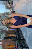Bought this dress for my daughter for her junior prom and it was perfect! It fit very well, was plenty long with her heels, didn't wrinkle, and allowed her to dance and move comfortably while still being beautiful! She received so many compliments on how pretty, fun, and classy her dress was. - Debbie B.
