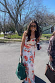 I wore this for my bridal shower and absolutely loved it! I am fairly flat chested so did not wear a bra with it. It was comfortable, flattering, and I got a lot of compliments on it! Perfect length for a little heel. - Jordan E.