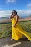 I really loved this dress as soon as l tried it on l knew it was the one. I felt like a princess but unfortunately, the straps are really uncomfortable I don't know if it was because of my boobs size for the straps was killing me and my boobs were coming out the whole day, l couldn't enjoy the party and neither dance because every time l moved just a little boom my boobs were out. - Yarisa T.