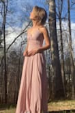 So so pretty! I took their recommended size test and it recommended a medium. But looking at other people's reviews, I decided to size down and I'm so glad I did! Wasn't too small or too big, but perfect!!! And such a gorgeous design too! I'm tall and didn't need to get the dress hemmed. - Hannah B.
