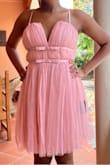 Fluffy and delicate and flattering to wear to a wedding - Lauralee B.