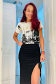 I usually wear xs but it was a little small but it is very beautiful and sexy. - Shirley S.