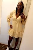 This dress was a perfect fit and perfect for my sister's baby shower!!!! Another dress that I love and of course when I wore it, everyone loved it too!!!!! - Yvrose C.