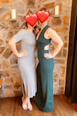 Wore this for brunch and loved it! I did size down because it was a bit loose in the front rise area at first. Good quality material. A bit long for me but was okay with wedges. - Amanda M.