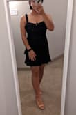 This is a cute dress for summer but I found it too short on me. I'm 5'5'' and when you are just standing, it's not too bad but if I were to bend down, you would see everything lol. So maybe if you are shorter, it will work better. - Aidana A.