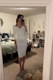 I bought this dress for my graduation photos and I absolutely love it! The fabric is perfect and the fit is amazing. - Kelsi G.