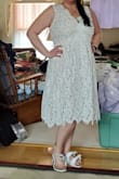 This wasn't my favorite but it's cute enough!! I returned it because I found a different one from Lulus. I don't think it was very flattering on. - Heather W.
