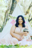 This dress was the best dress I have ever worn! 
It was my daughter's 1st birthday and the pictures couldn't be better and the dress was the reason they were so perfect. 
I love it!!!! - Valentina